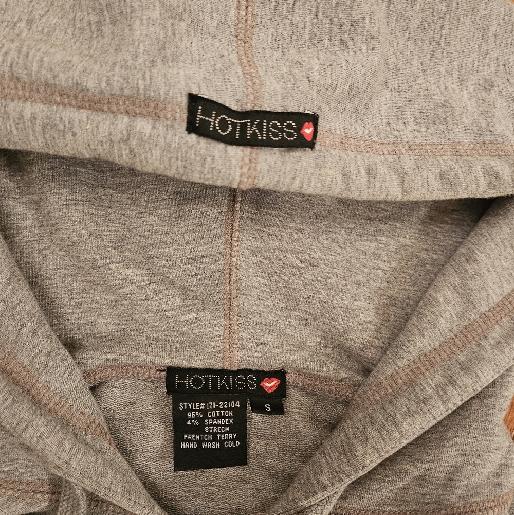 Hot Kiss Heather Gray Hoodie